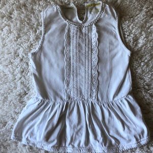 Mini Boden white eyelet tank